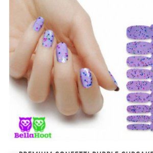 Bella Hoot  Premium polish   Purple Cupcake   Nail Polish Strips